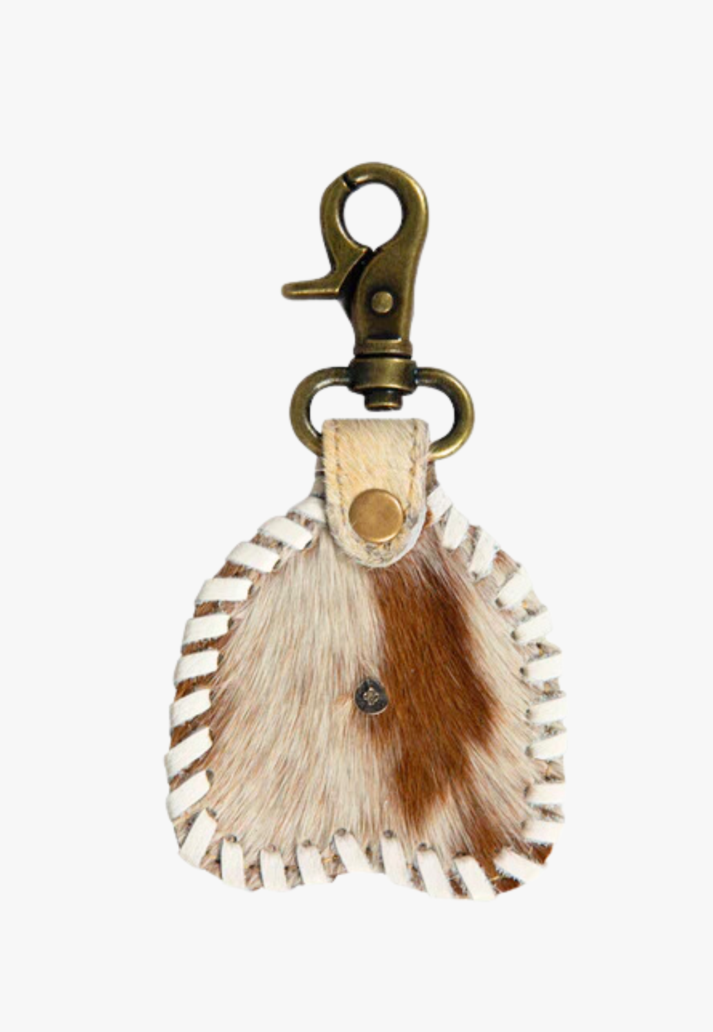 Myra Barstow Stitched Hairon Hide Key Fob