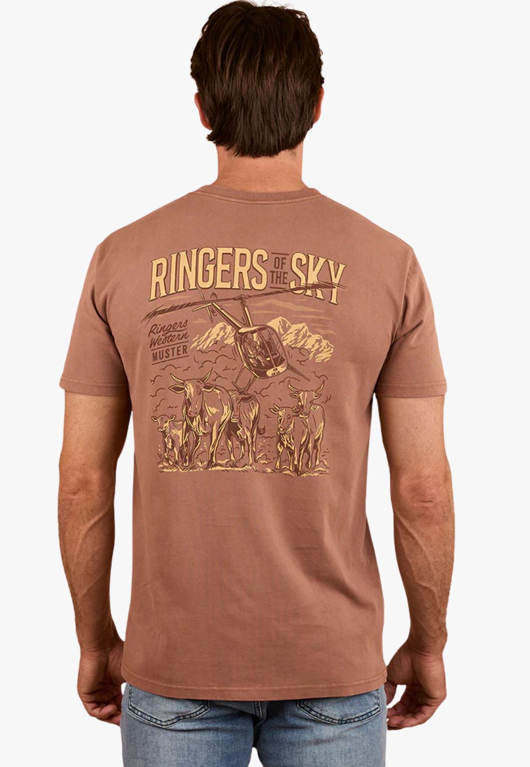 Ringers Western Mens Ringer Of The Sky T-Shirt