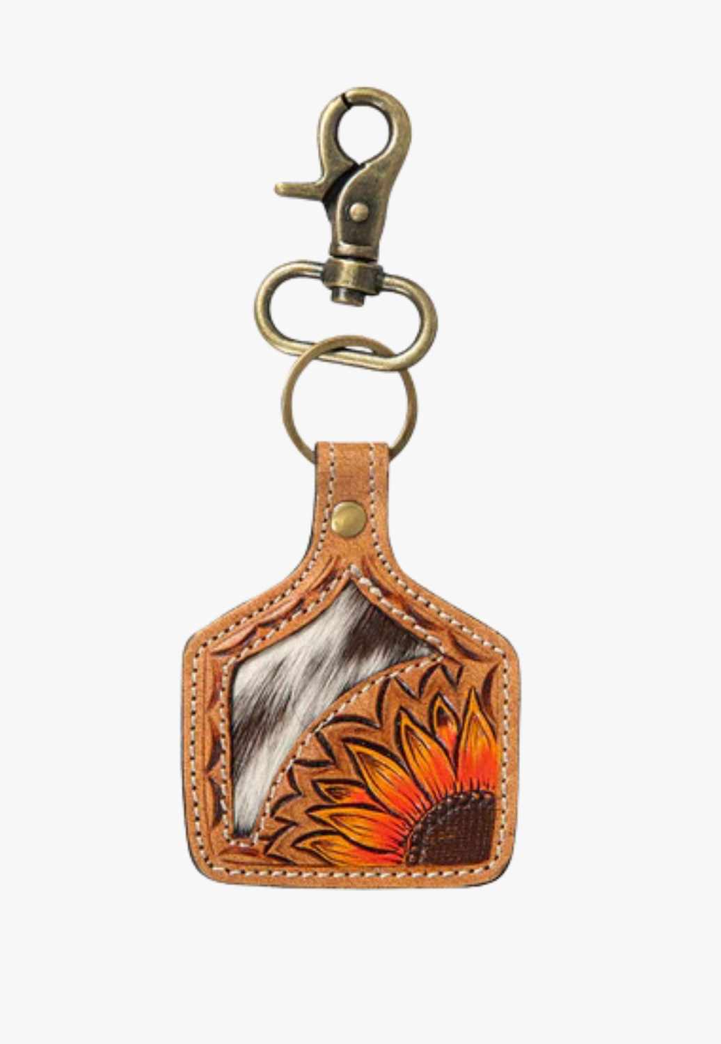 Myra Desert Bloom Hand-Tooled Key Fob