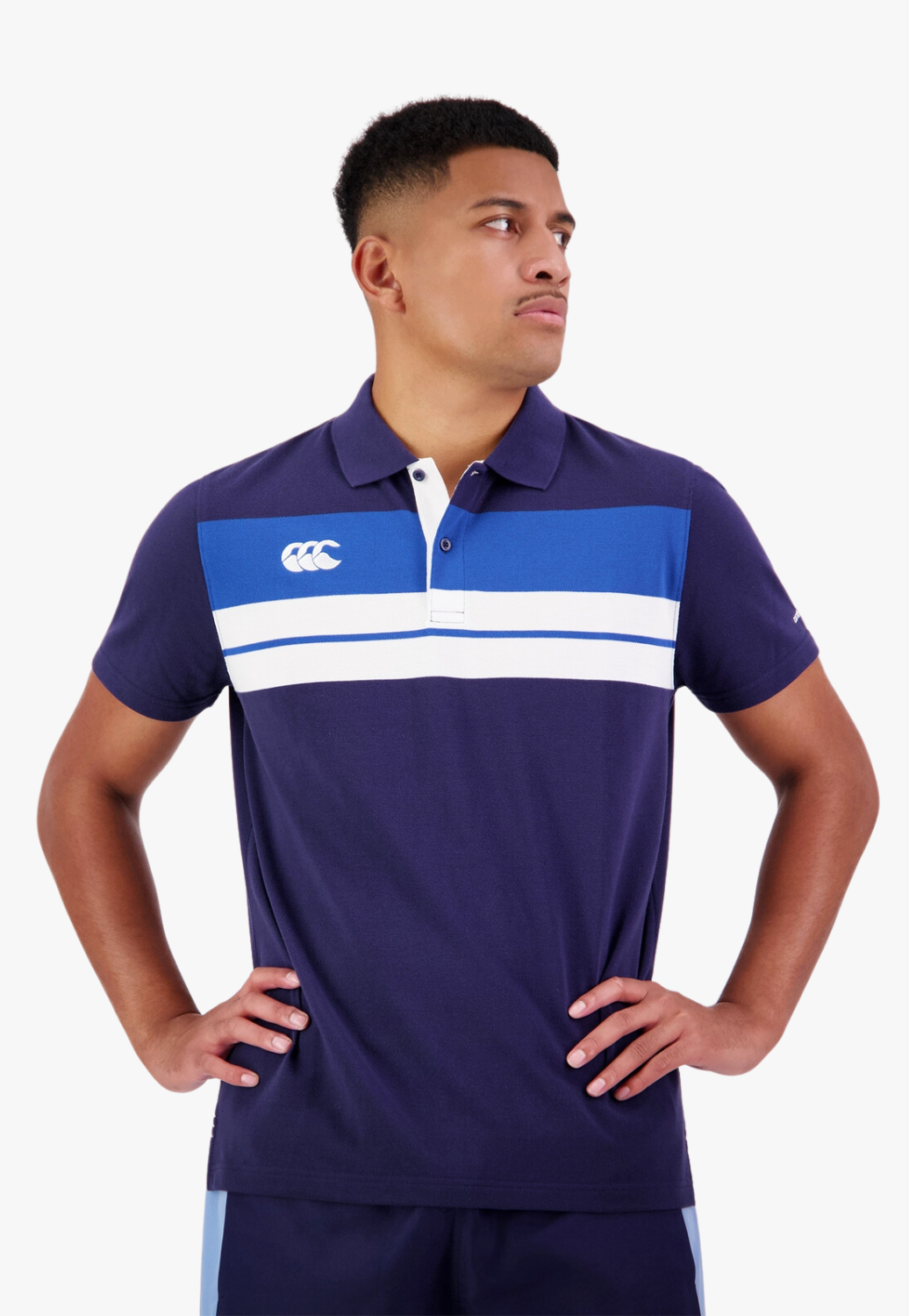 Canterbury Mens Chest Stripe Polo