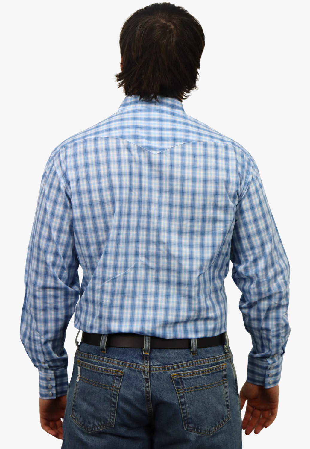 Panhandle Mens Checked Long Sleeve Shirt