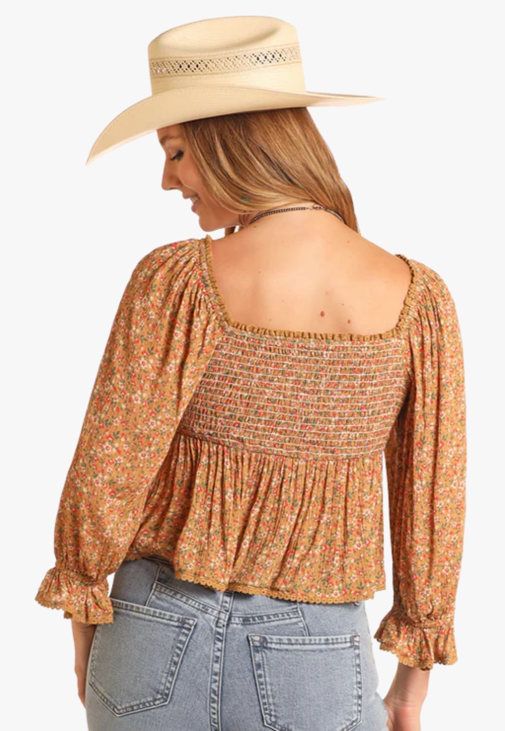 Rock and Roll Womens Ditsy Floral Blouse