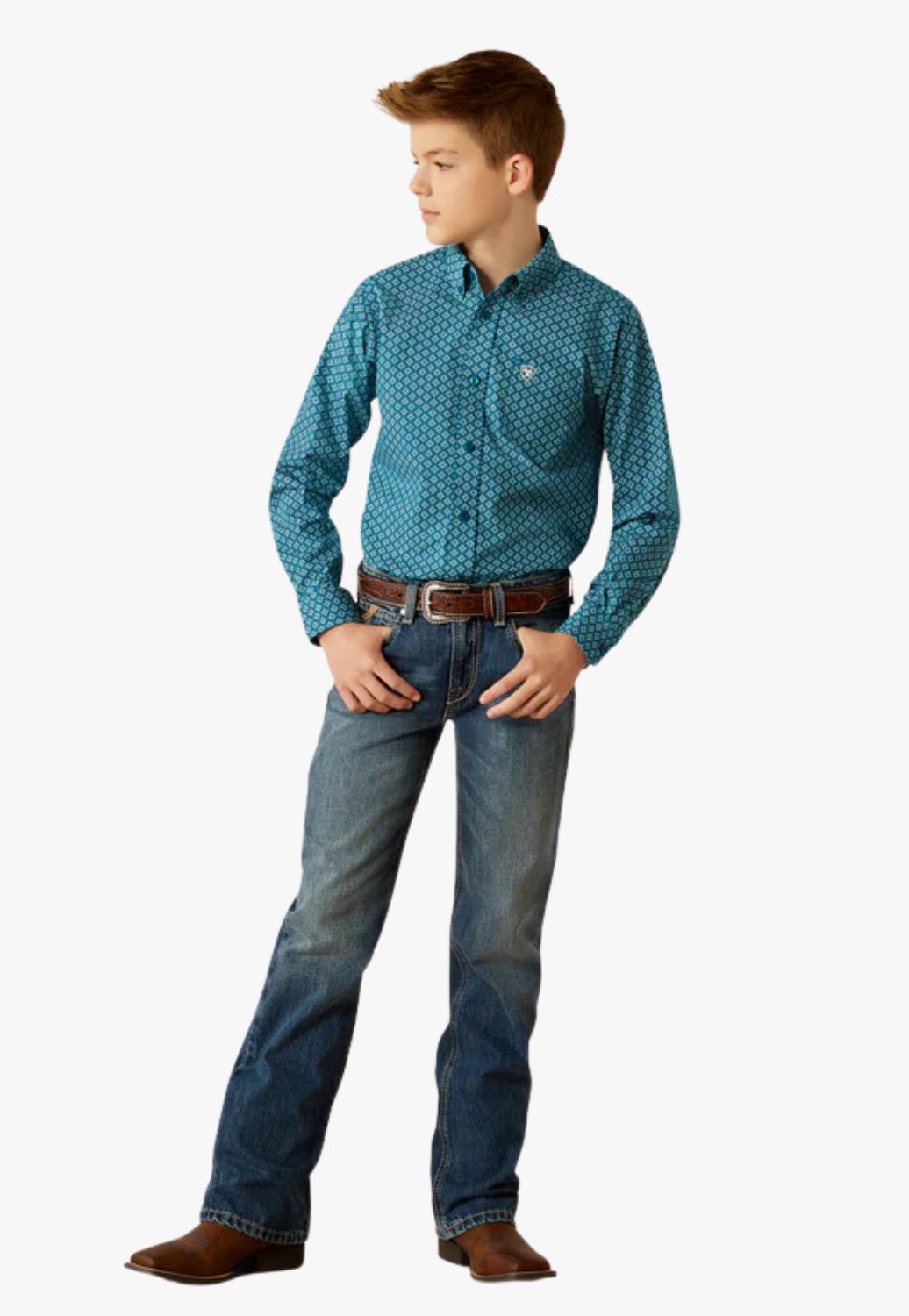 Ariat Boys Petey Long Sleeve Shirt