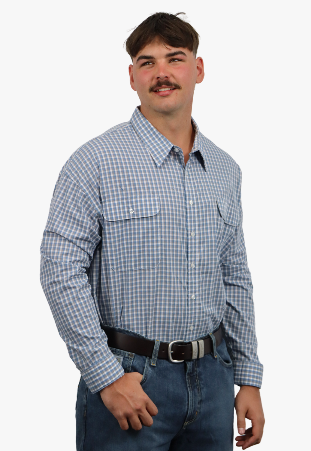 Bisley Mens Long Sleeve Checked Shirt