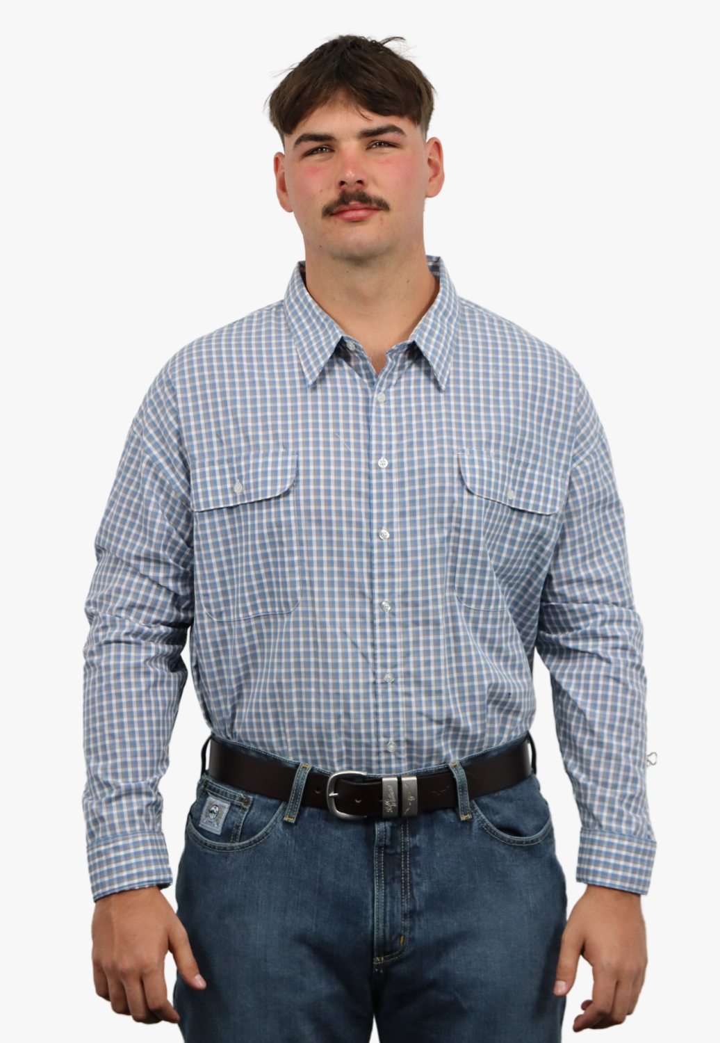 Bisley Mens Long Sleeve Checked Shirt