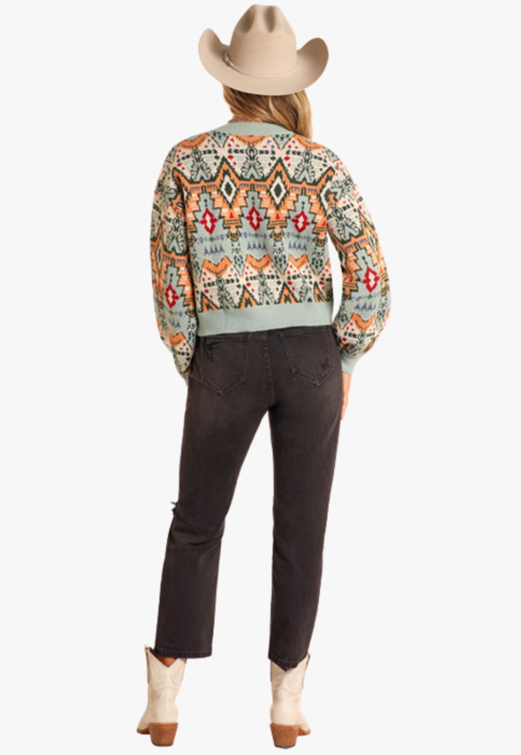 Rock and Roll Womens Aztec Sweater