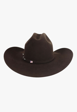 American Hat 10X Chocolate RC Crown Hat Self Band
