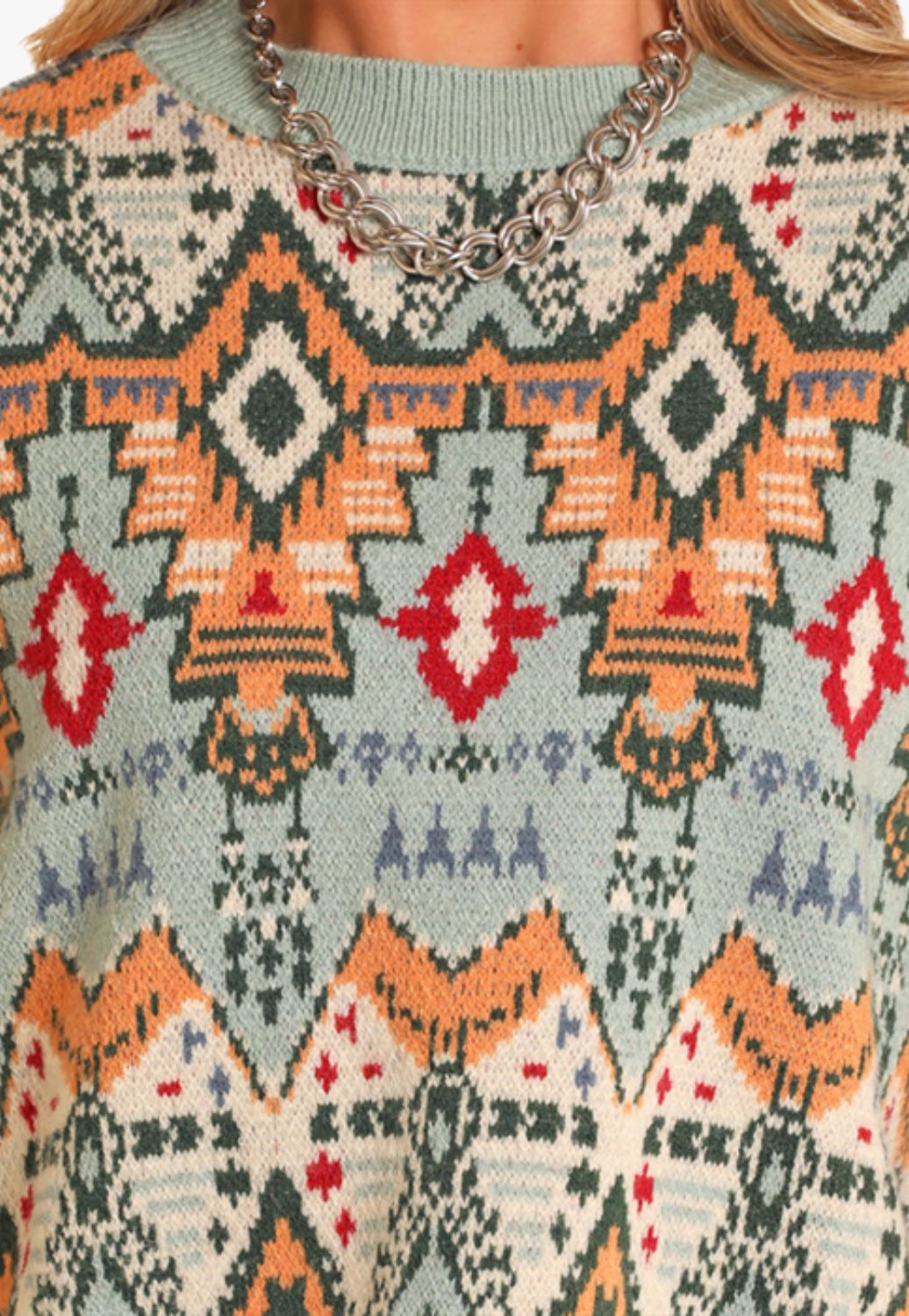 Rock and Roll Womens Aztec Sweater