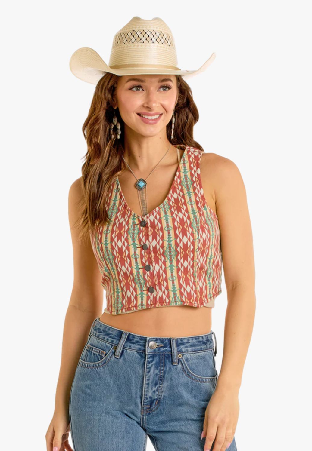 Rock and Roll Womens Aztec Vest