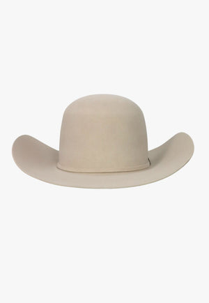 American Hat 10X Silver Belly Open Crown Hat Self Band