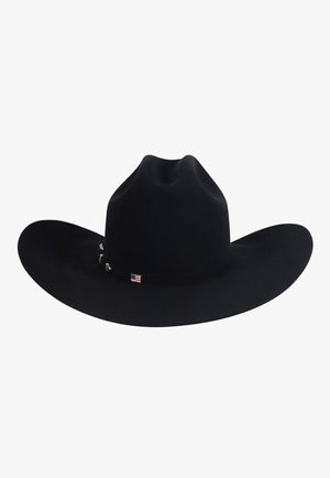 American Hat 10X Black RC Crown Hat Self Band
