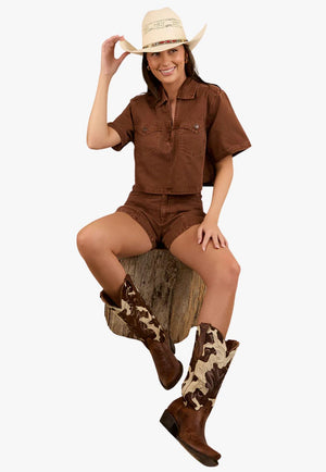 Ringers Western Womens Iris Denim Top