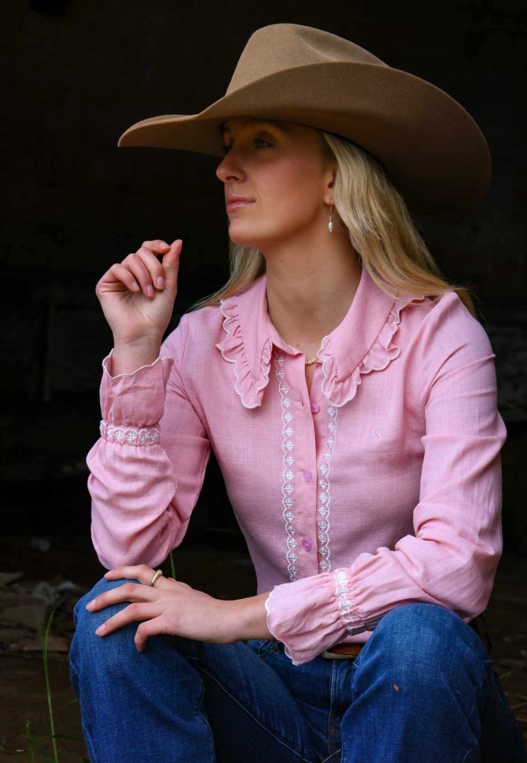 Lime And Soda Womens Lottie Long Sleeve Shirt