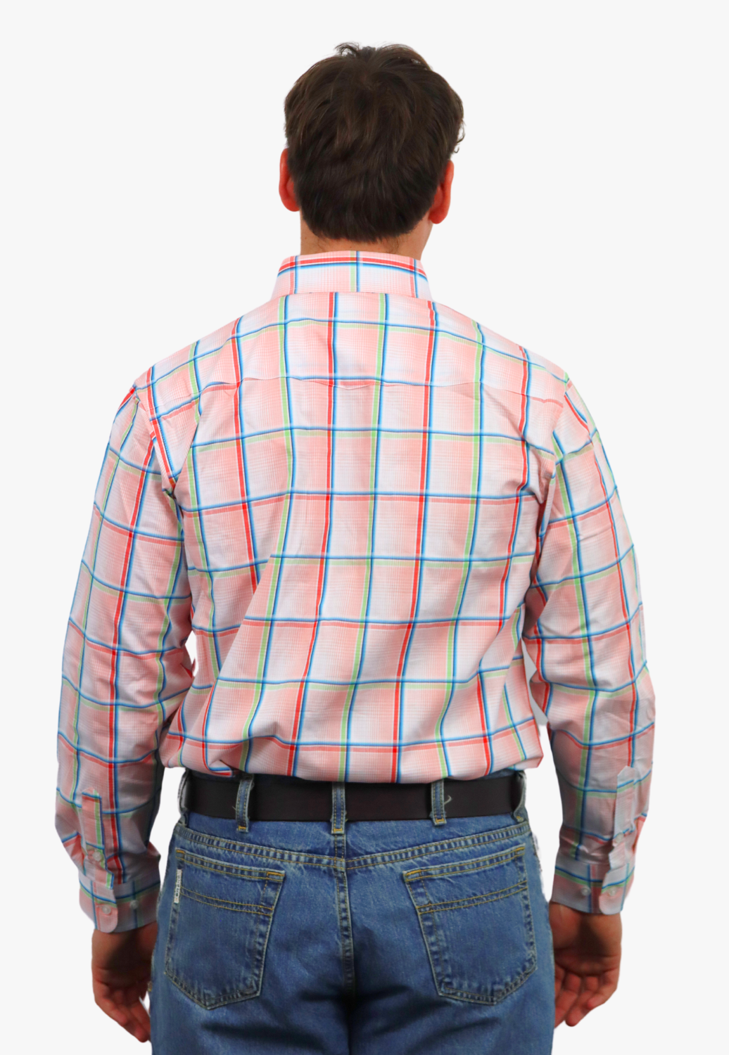 Panhandle Mens Plaid Long Sleeve Shirt