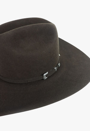 American Hat 10X Chocolate RC Crown Hat Self Band