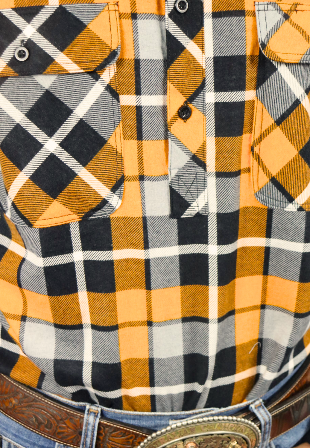 Pilbara Mens Closed Front Flannelette Shirt