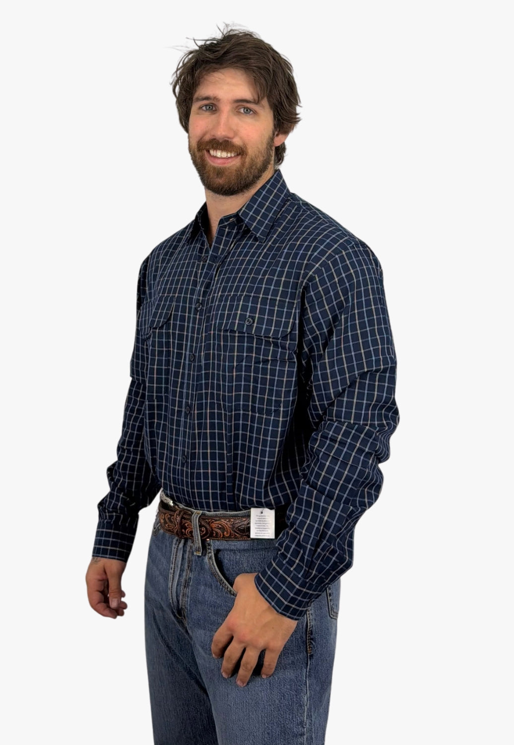 Bisley Mens Long sleeve Cotton Shirt