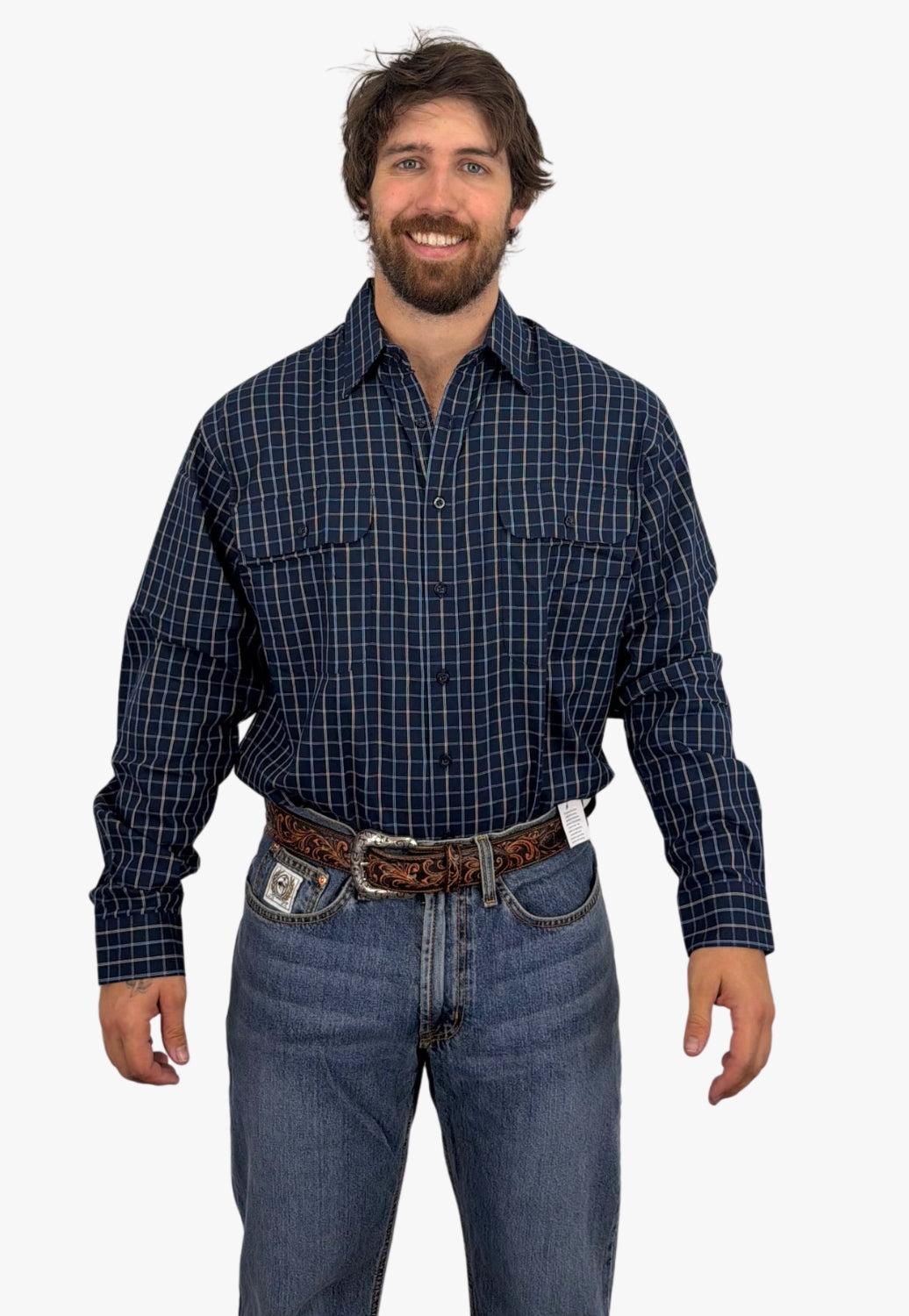Bisley Mens Long sleeve Cotton Shirt