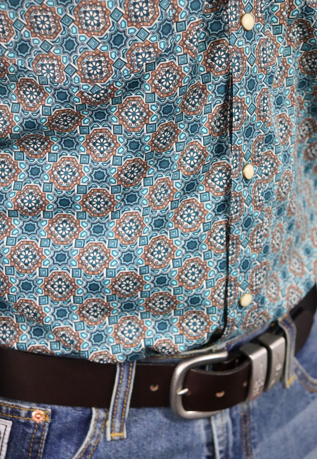 Rock and Roll Mens Woven Long Sleeve Shirt