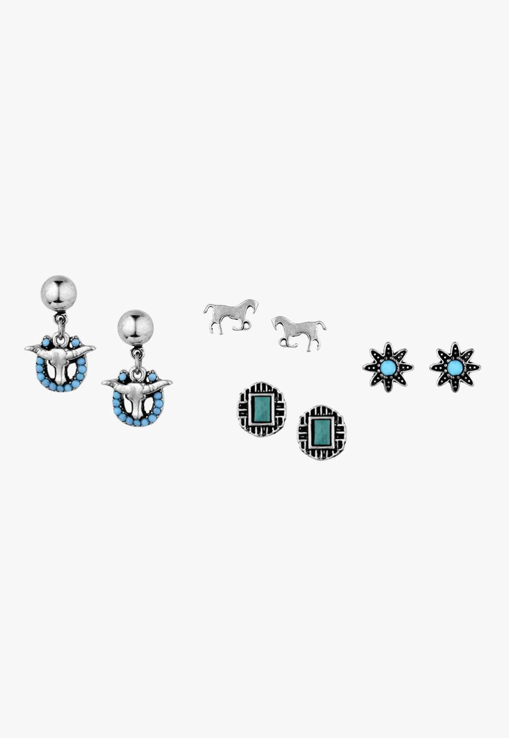 Montana Everyday Western Post Earring Set Of 4