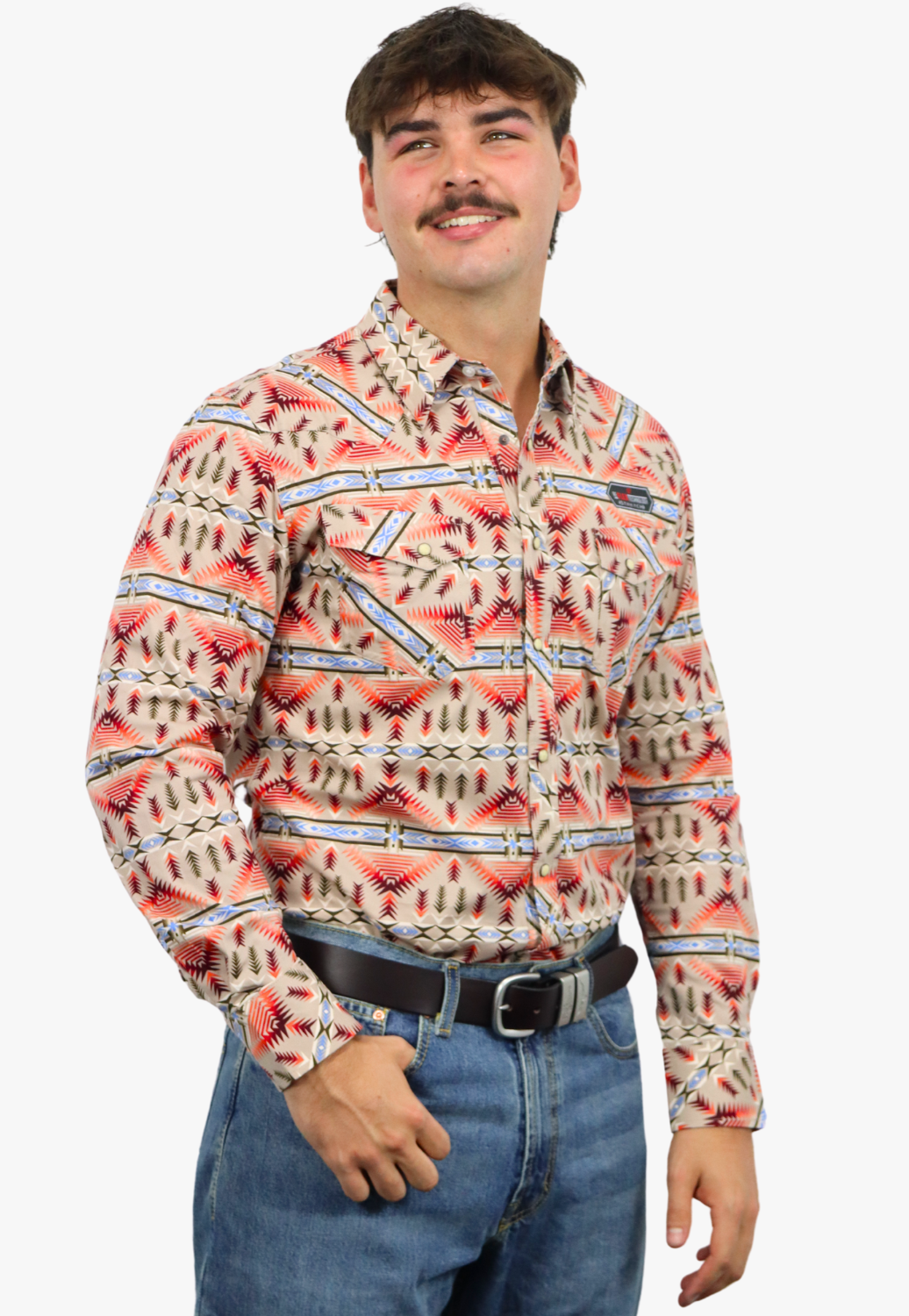 Rock & Roll Mens Snap Long Sleeve Shirt