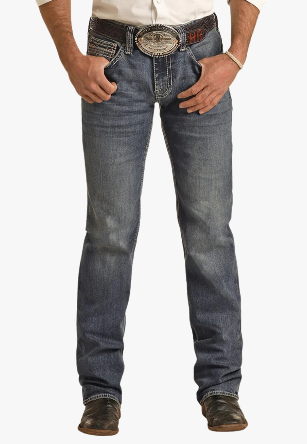 Rock & Roll Mens Pistol Regular Fit Stackable Bootcut Jean
