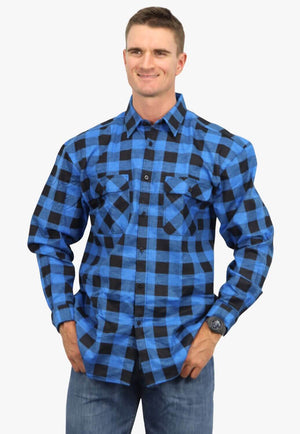 Pilbara Mens Open Front Flannelette Shirt