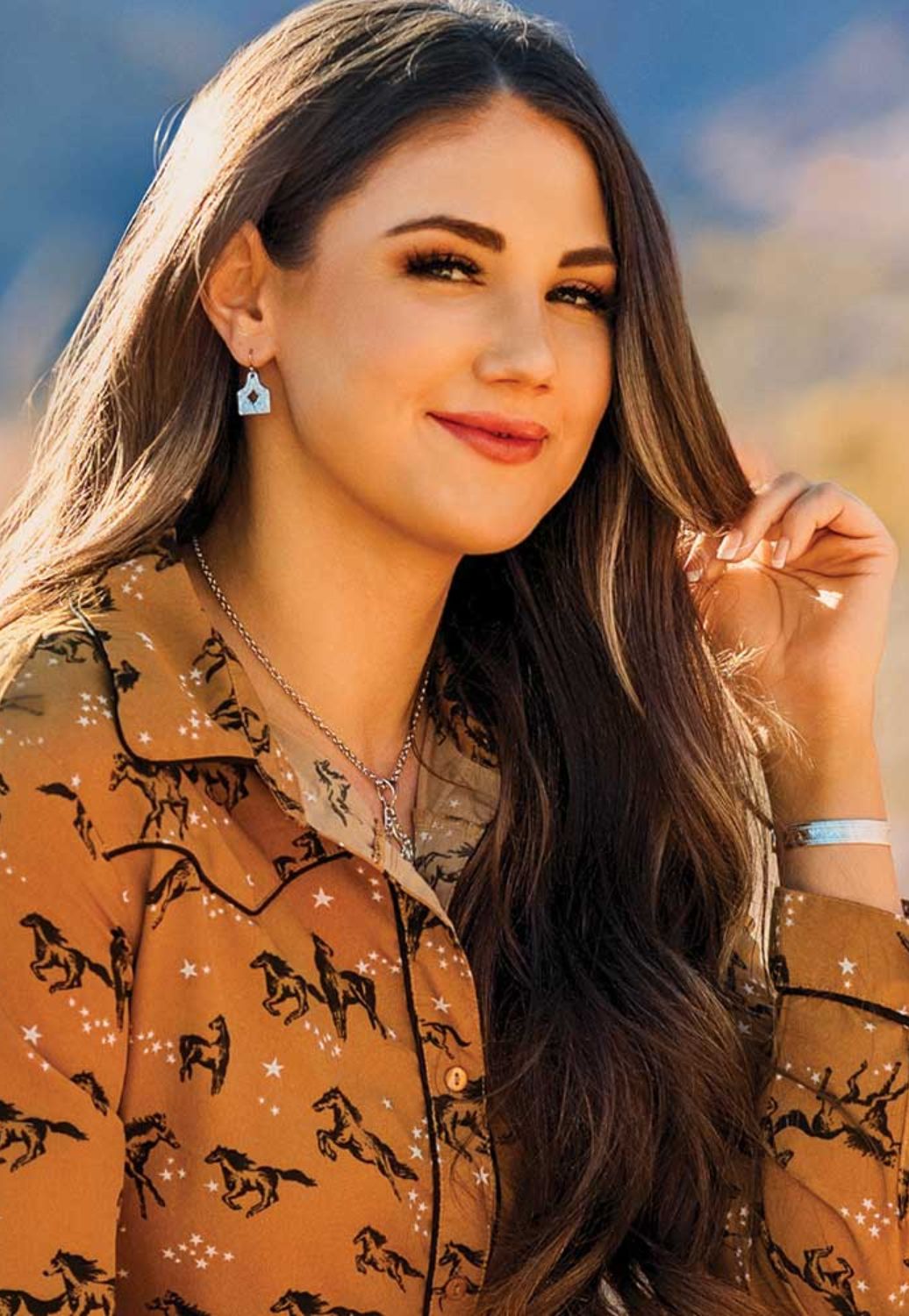 Montana Out West Cow Tag Earrings