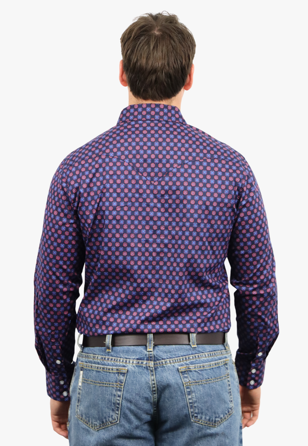 Rock & Roll Mens Ditzy Geo Long Sleeve Shirt
