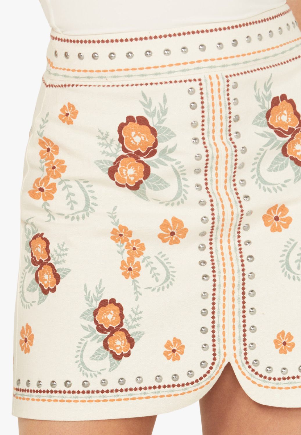 Rock and Roll Womens Floral Print Skirt