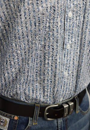 Panhandle Mens Rough Stock Paisley Long Sleeve Shirt