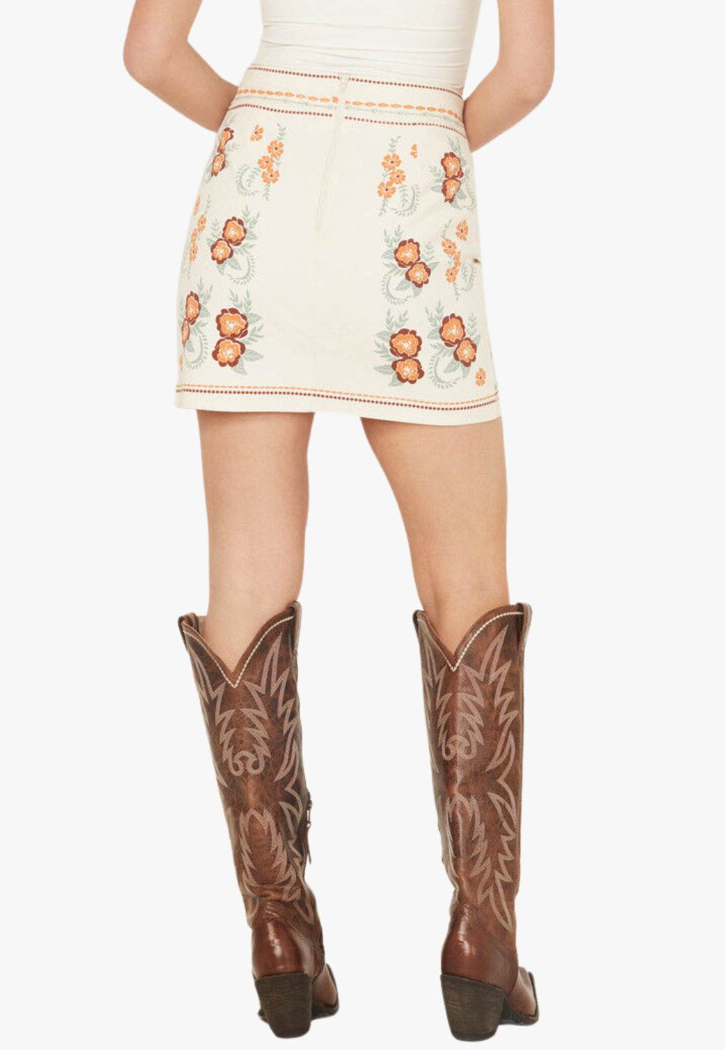 Rock and Roll Womens Floral Print Skirt