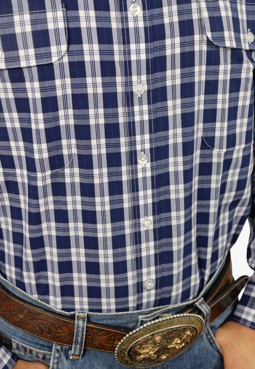 Bisley Mens Countryman Check Long Sleeve Shirt