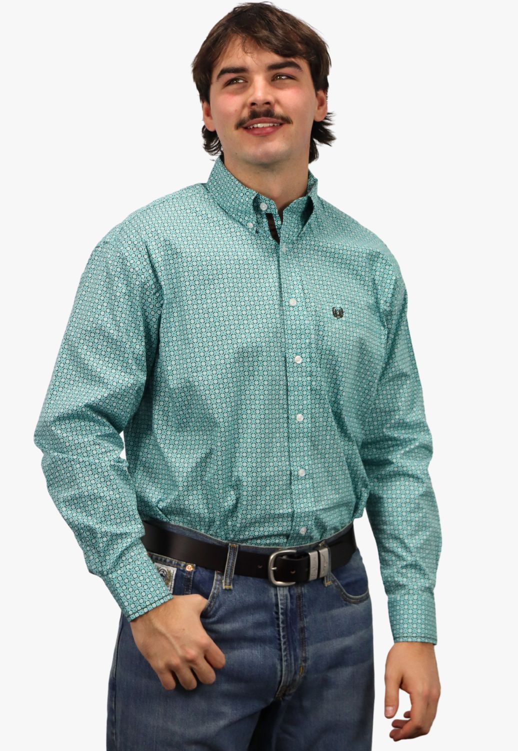 Panhandle Mens Rough Stock Long Sleeve Shirt