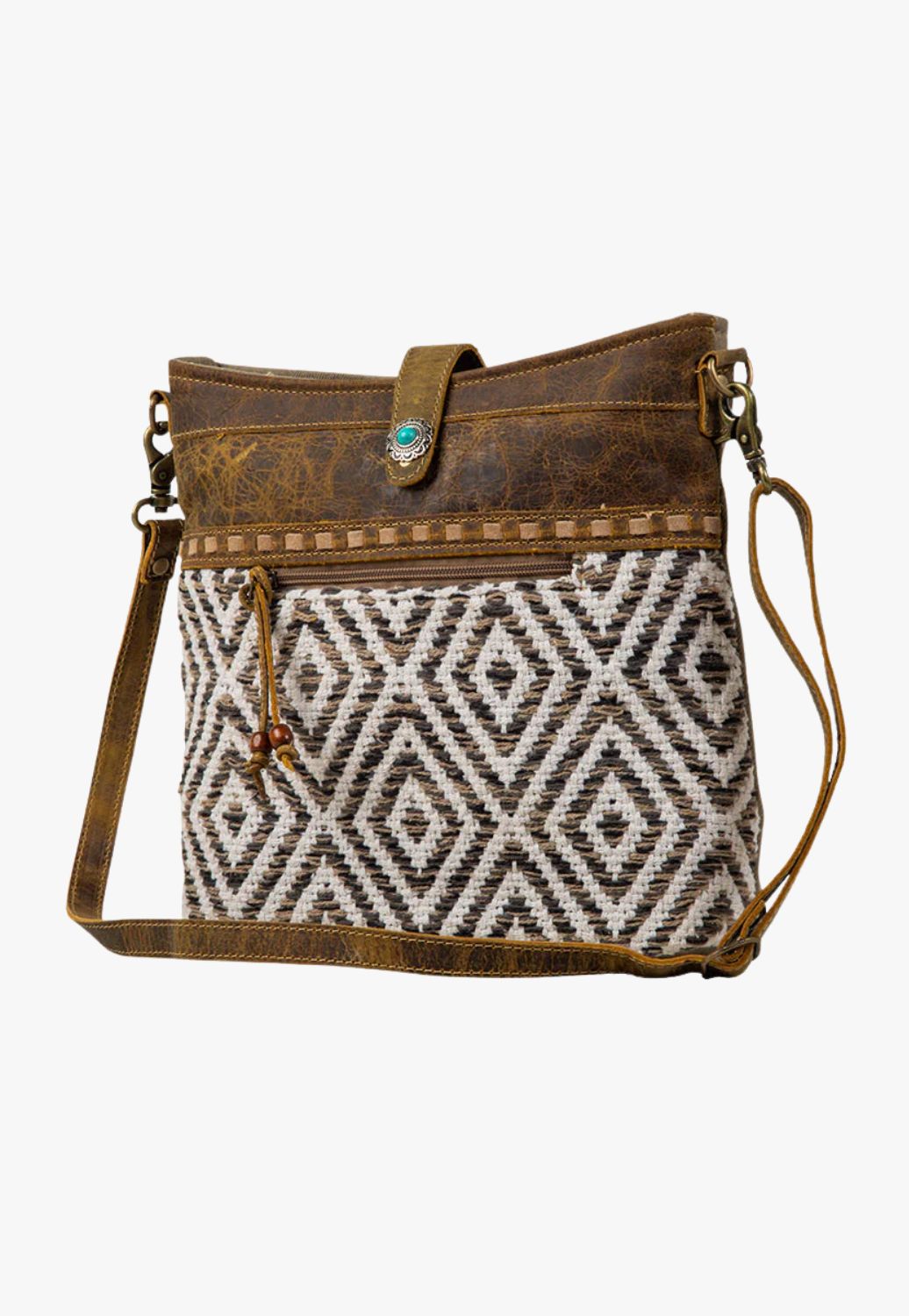 Myra Sand Weaver Shoulder Bag
