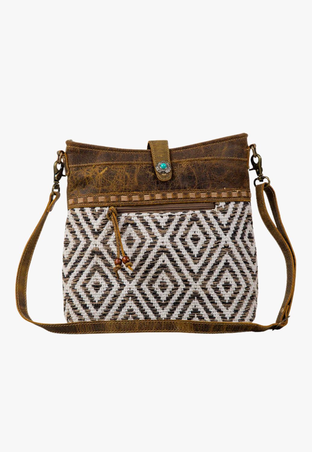 Myra Sand Weaver Shoulder Bag