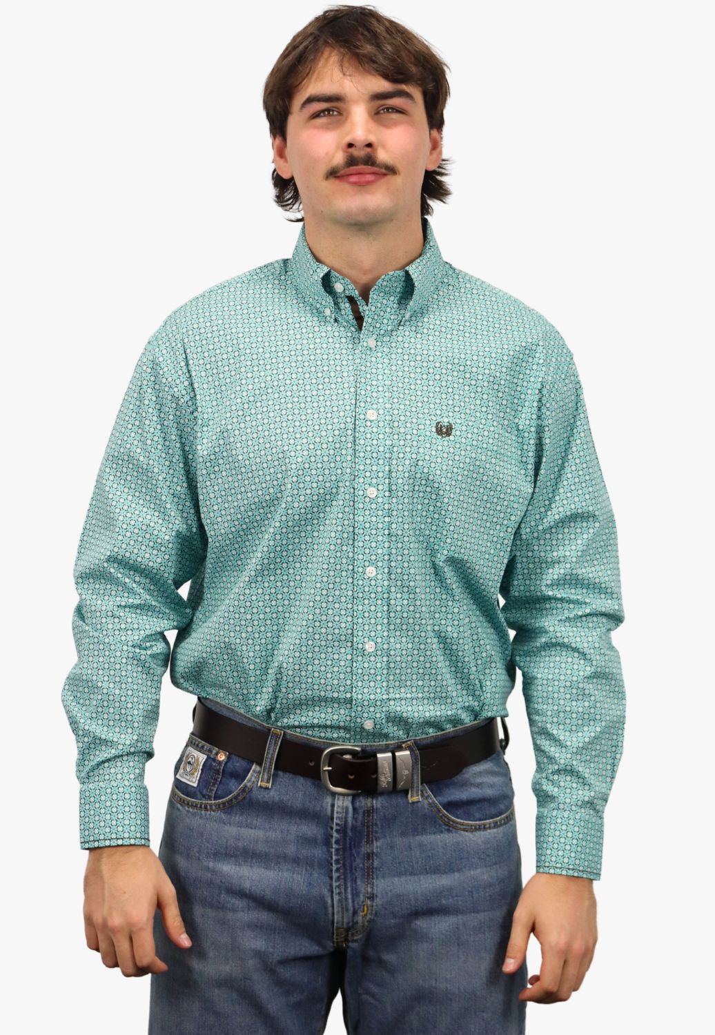 Panhandle Mens Rough Stock Long Sleeve Shirt