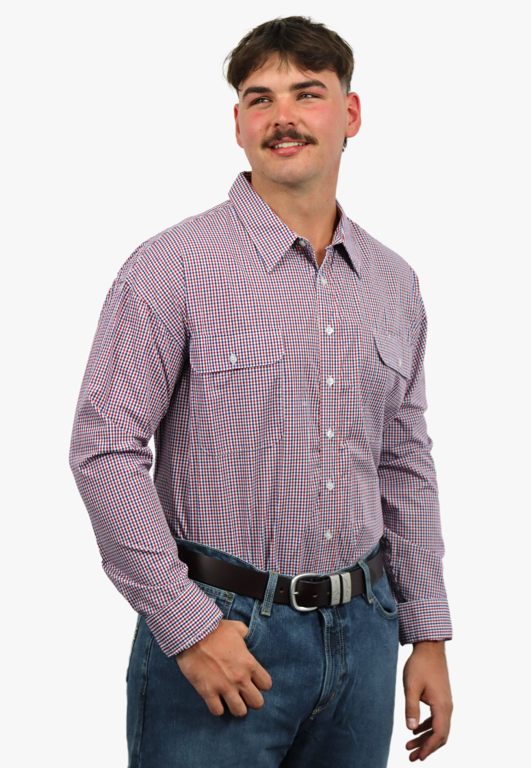 Bisley Mens Long Sleeve Checked Shirt