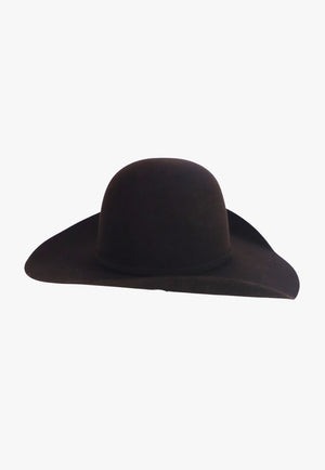 American Hat 10X Black Cherry Open Crown Hat Self Band