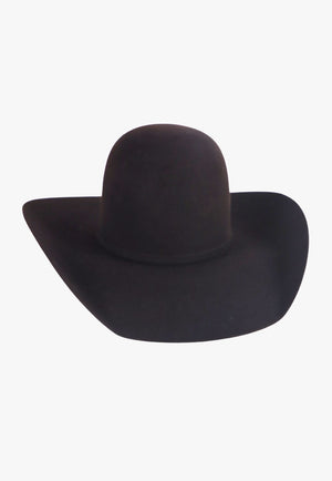American Hat 10X Black Cherry Open Crown Hat Self Band