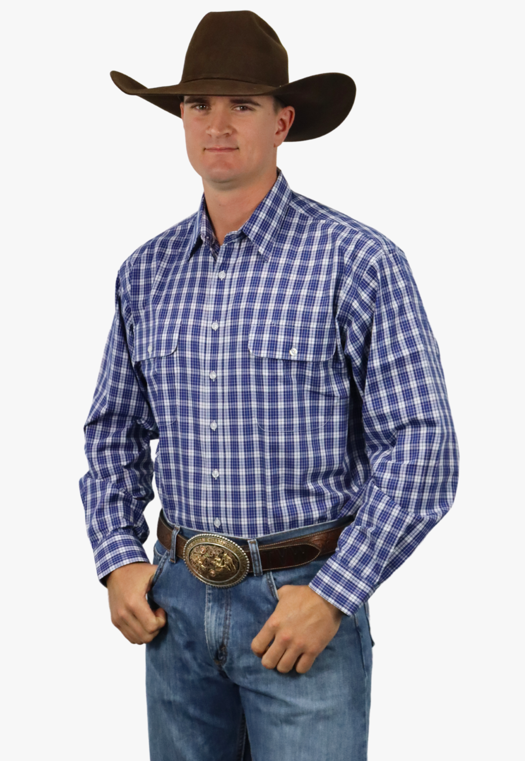 Bisley Mens Countryman Check Long Sleeve Shirt