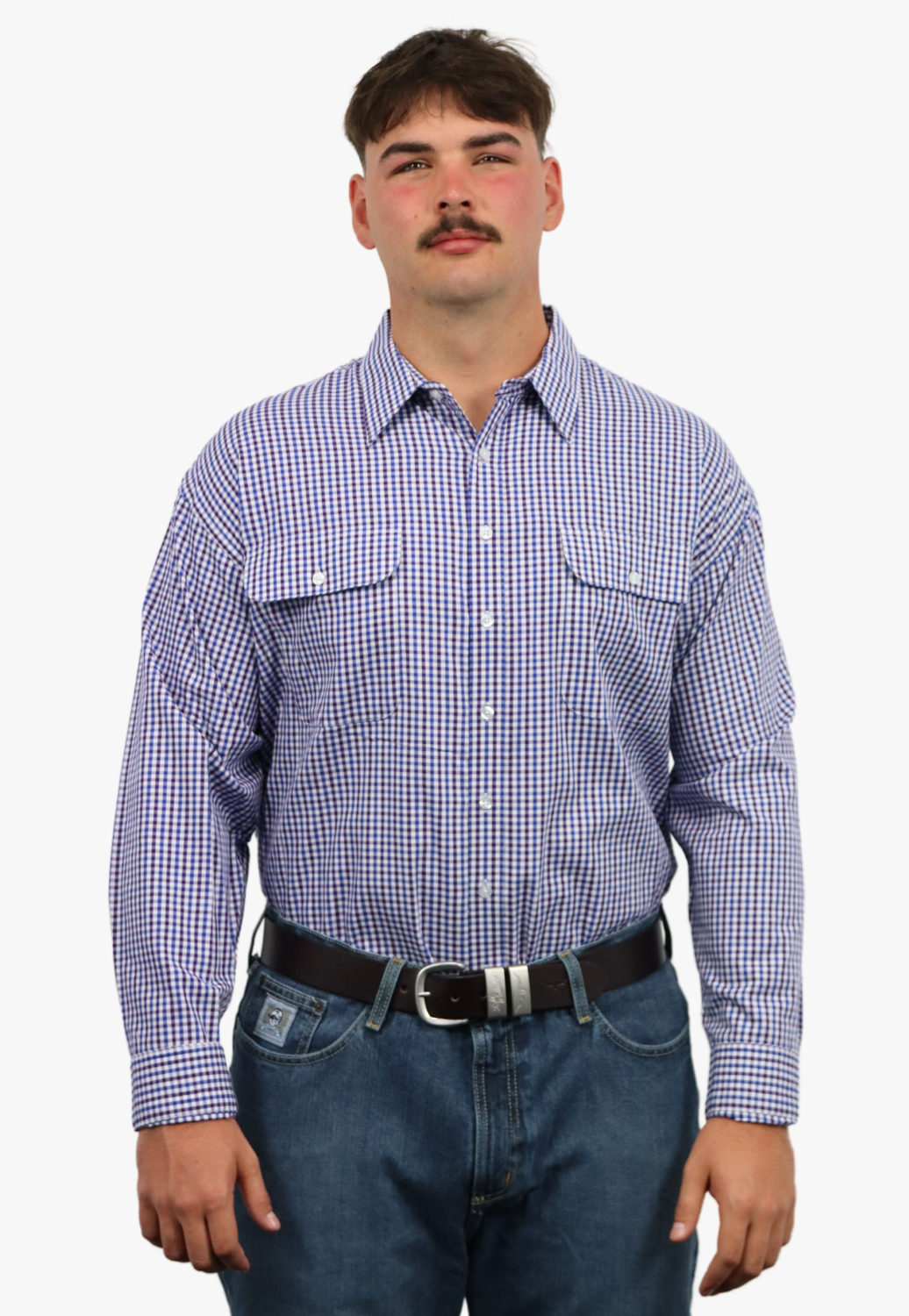 Bisley Mens Long Sleeve Checked Shirt