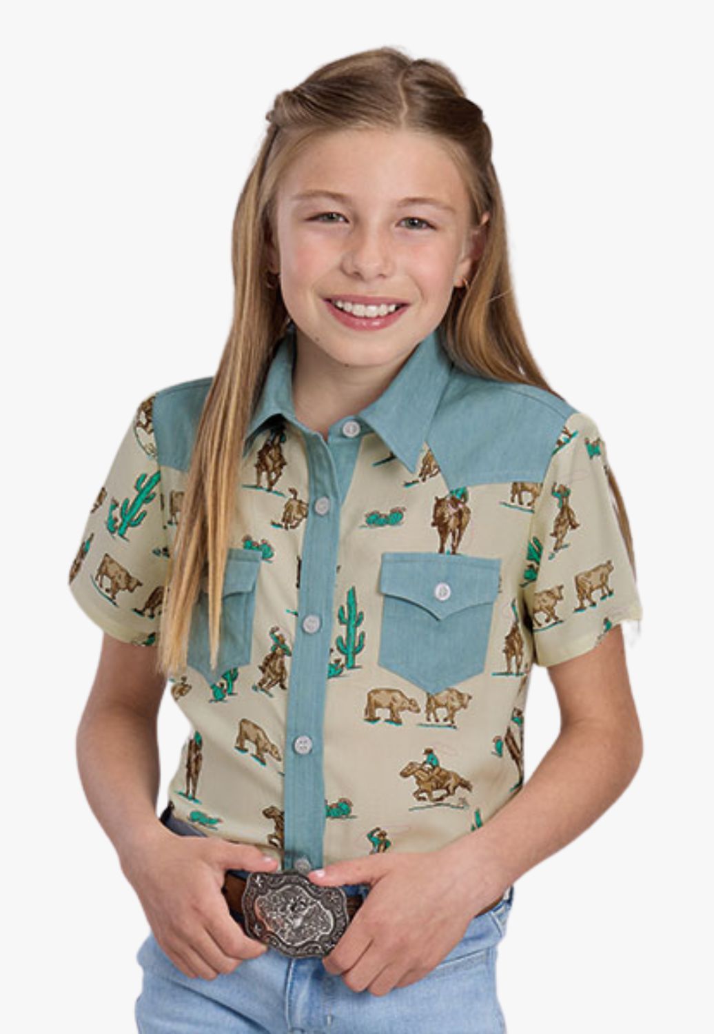 Roper Girls Five Star Collection Short Sleeve Shirt