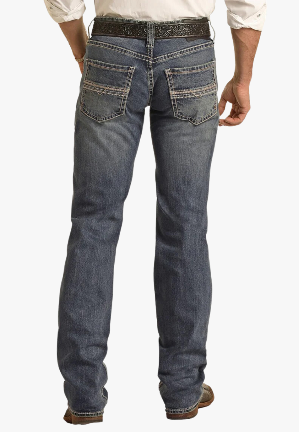 Rock & Roll Mens Pistol Regular Fit Stackable Bootcut Jean