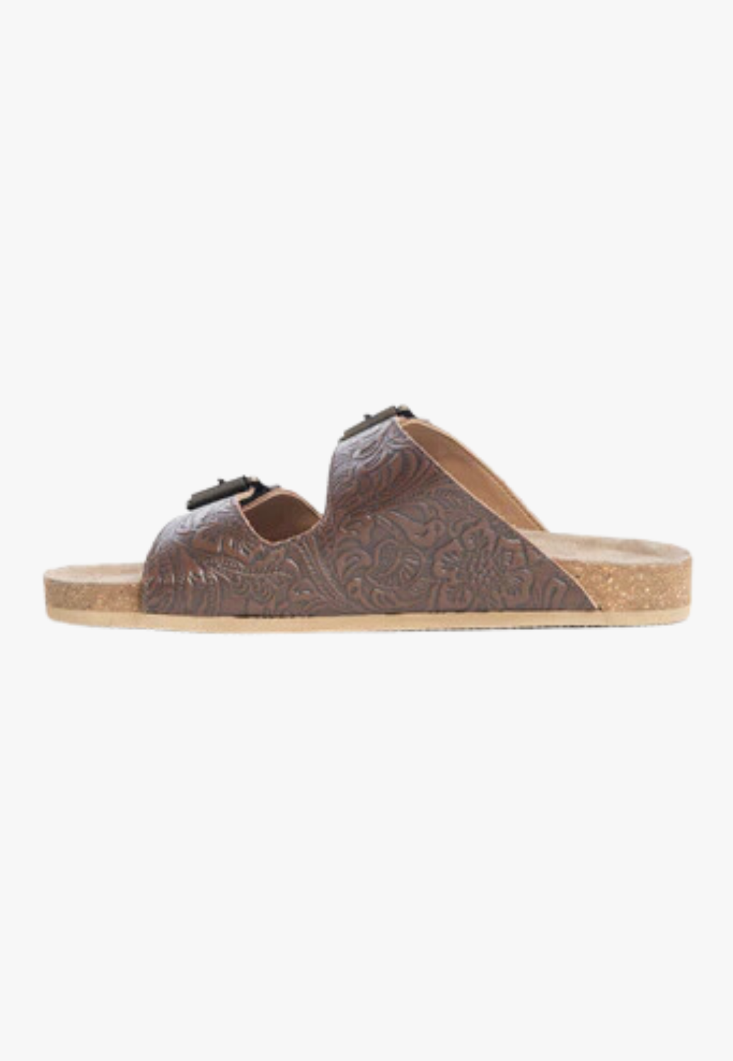 Myra Cedarstone Embossed Leather Sandals