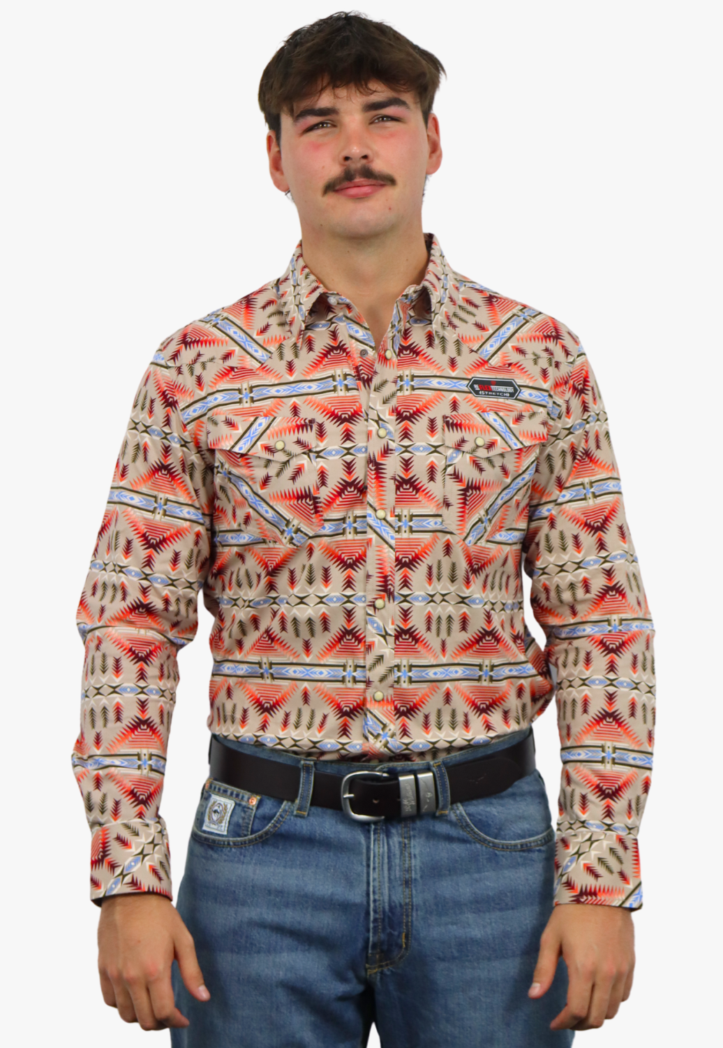 Rock & Roll Mens Snap Long Sleeve Shirt