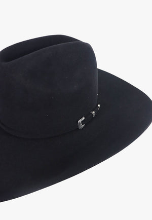 American Hat 10X Black RC Crown Hat Self Band
