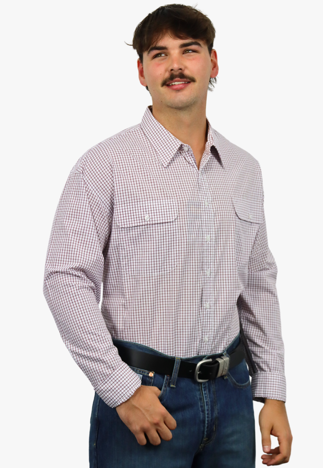 Bisley Mens Long Sleeve Checked Shirt