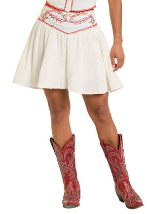 Rock and Roll Womens Boot Stitch Skirt