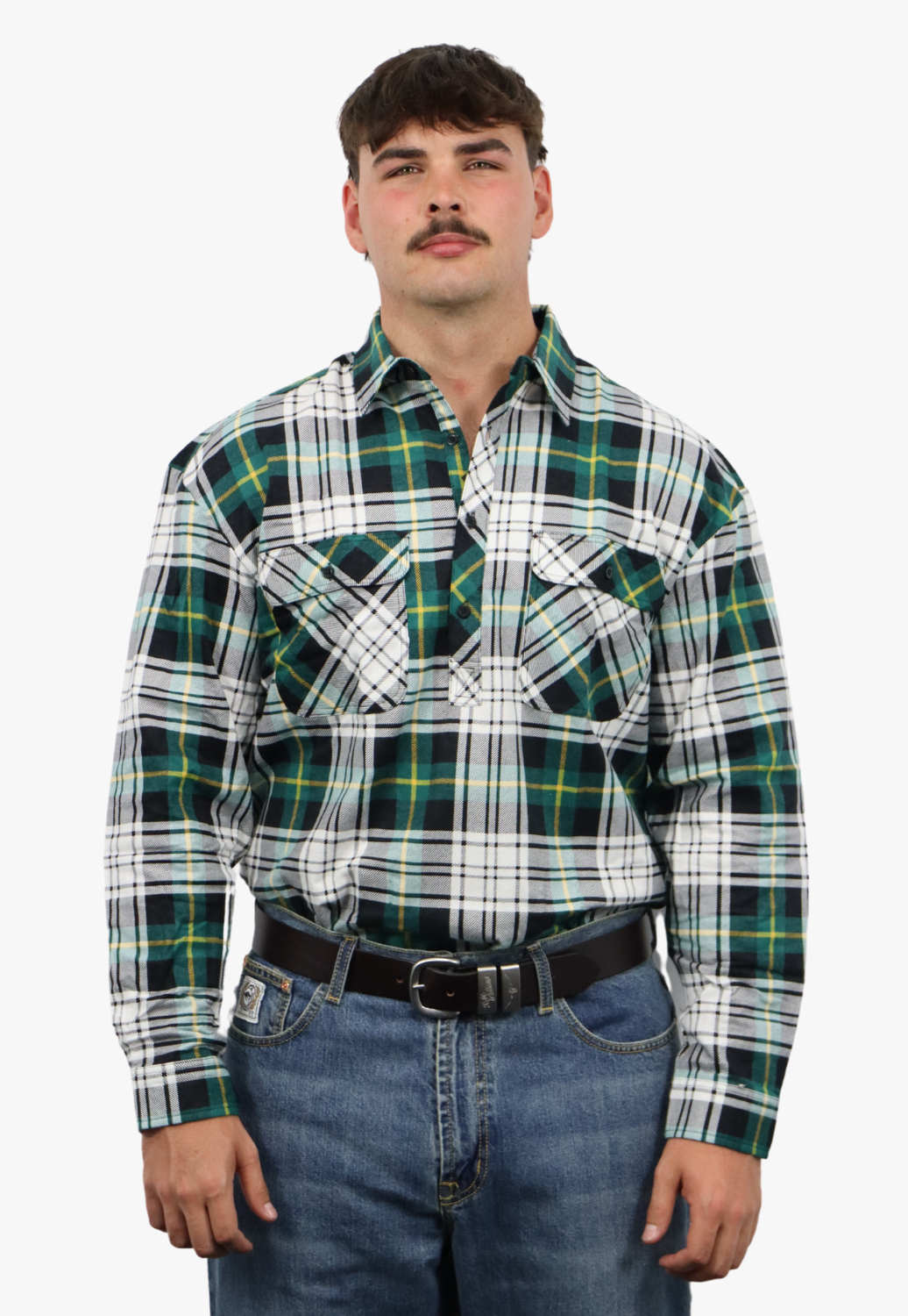 Pilbara Mens Closed Front Flannelette Shirt